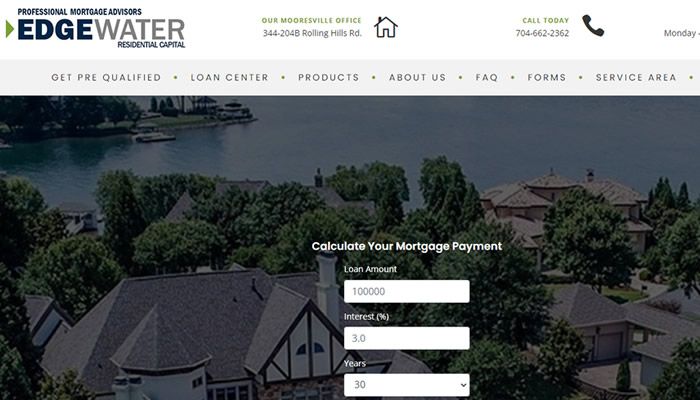 Mooresville Website Design - Mortgage Broker Website