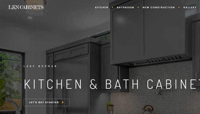 LKN Cabinets - A New Huntersville Website Re-Design