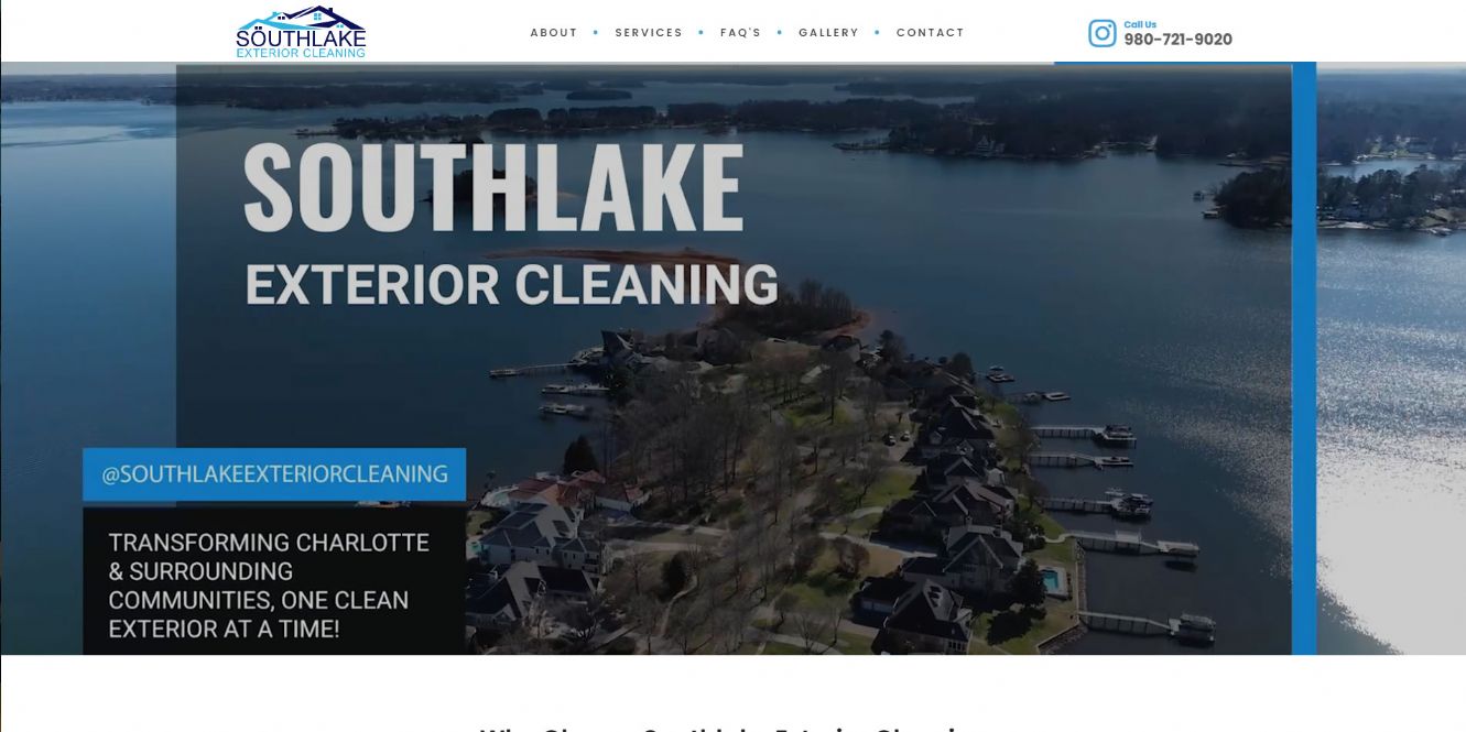 Pressure Washing Website Design | Southlake Exterior Cleaning
