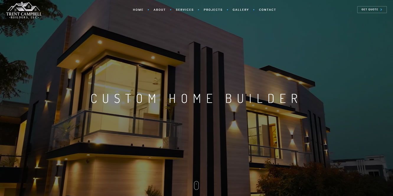 Custom Home Builder Website Design | Trent Campbell Builders